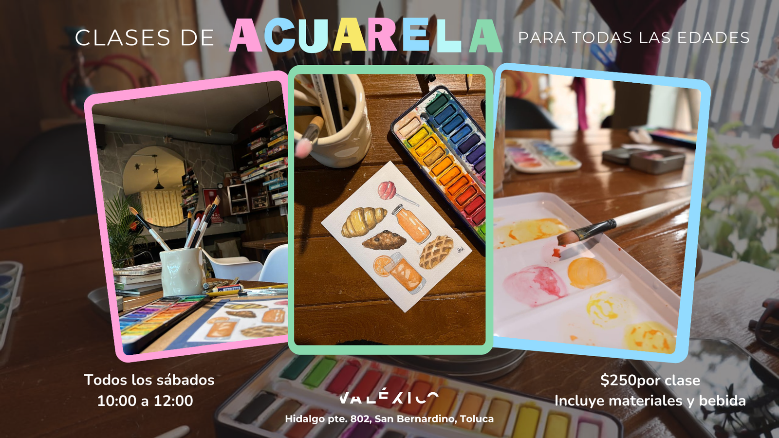 Clases de acuarela en Toluca