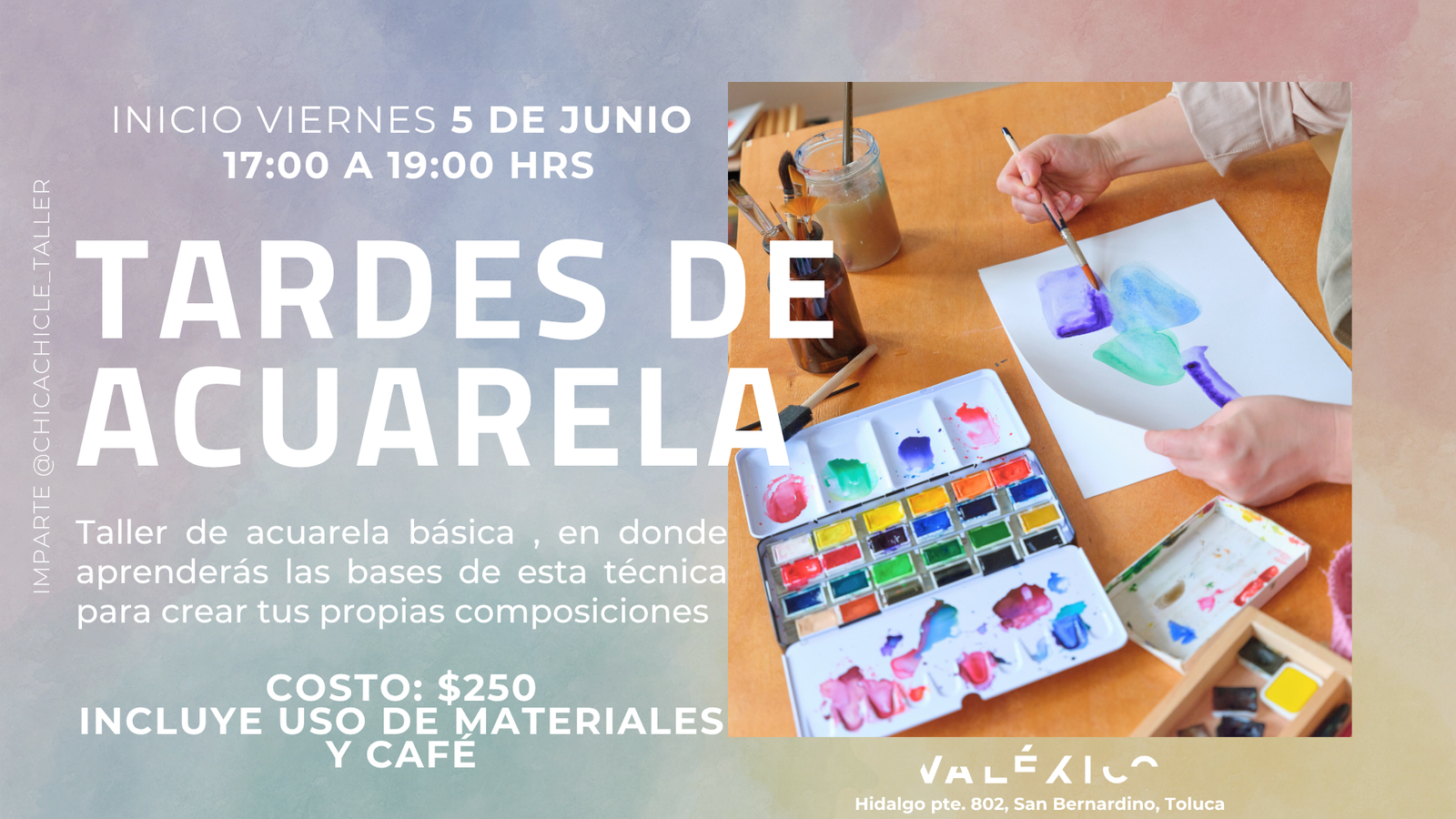 Taller de acuarela en Toluca